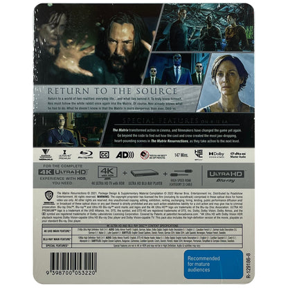 The Matrix Resurrections 4K Steelbook **Scratch on Front Cover**