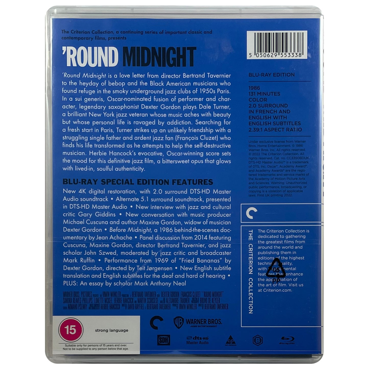 'Round Midnight (Criterion Collection) Blu-Ray