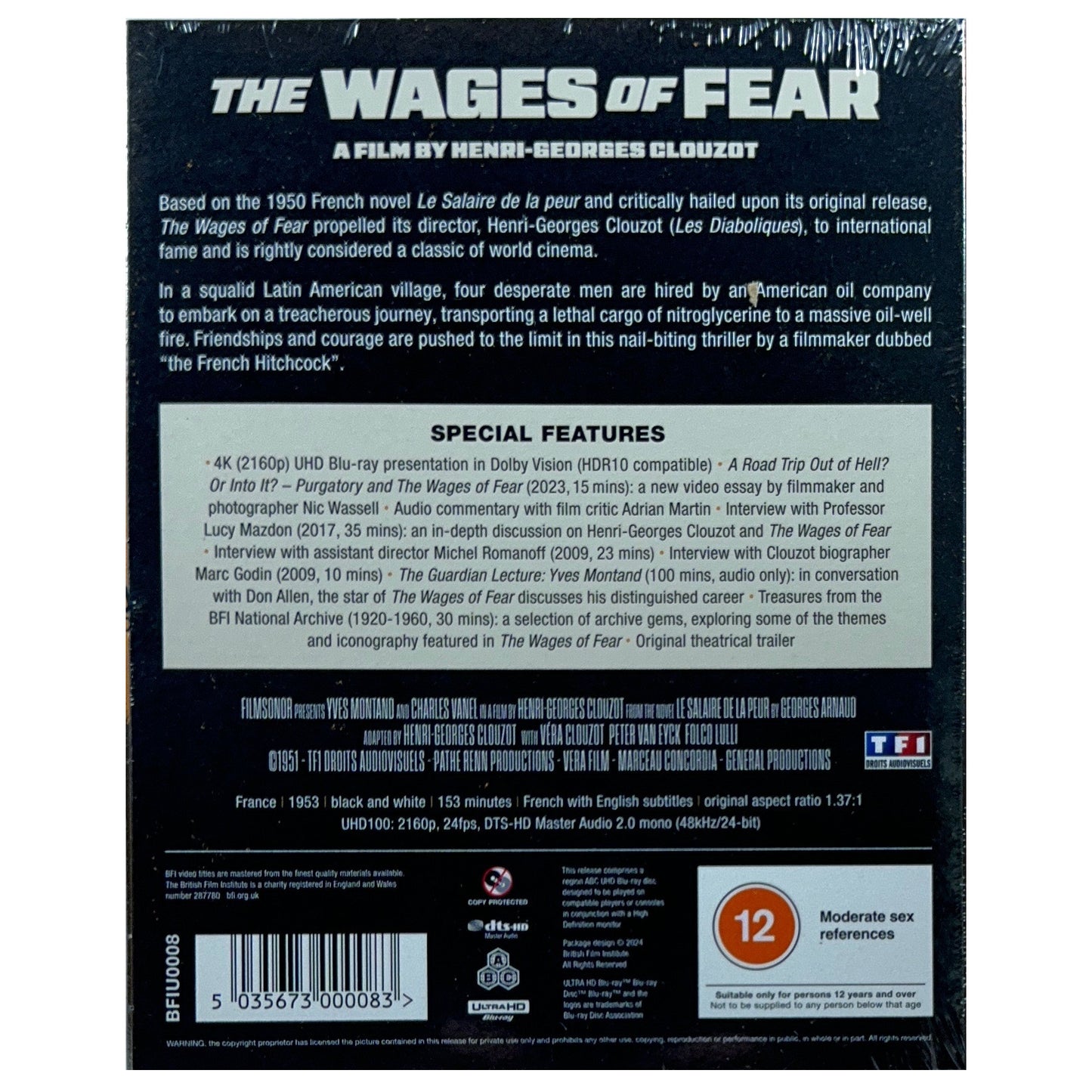 The Wages of Fear 4K Ultra-HD Blu-Ray