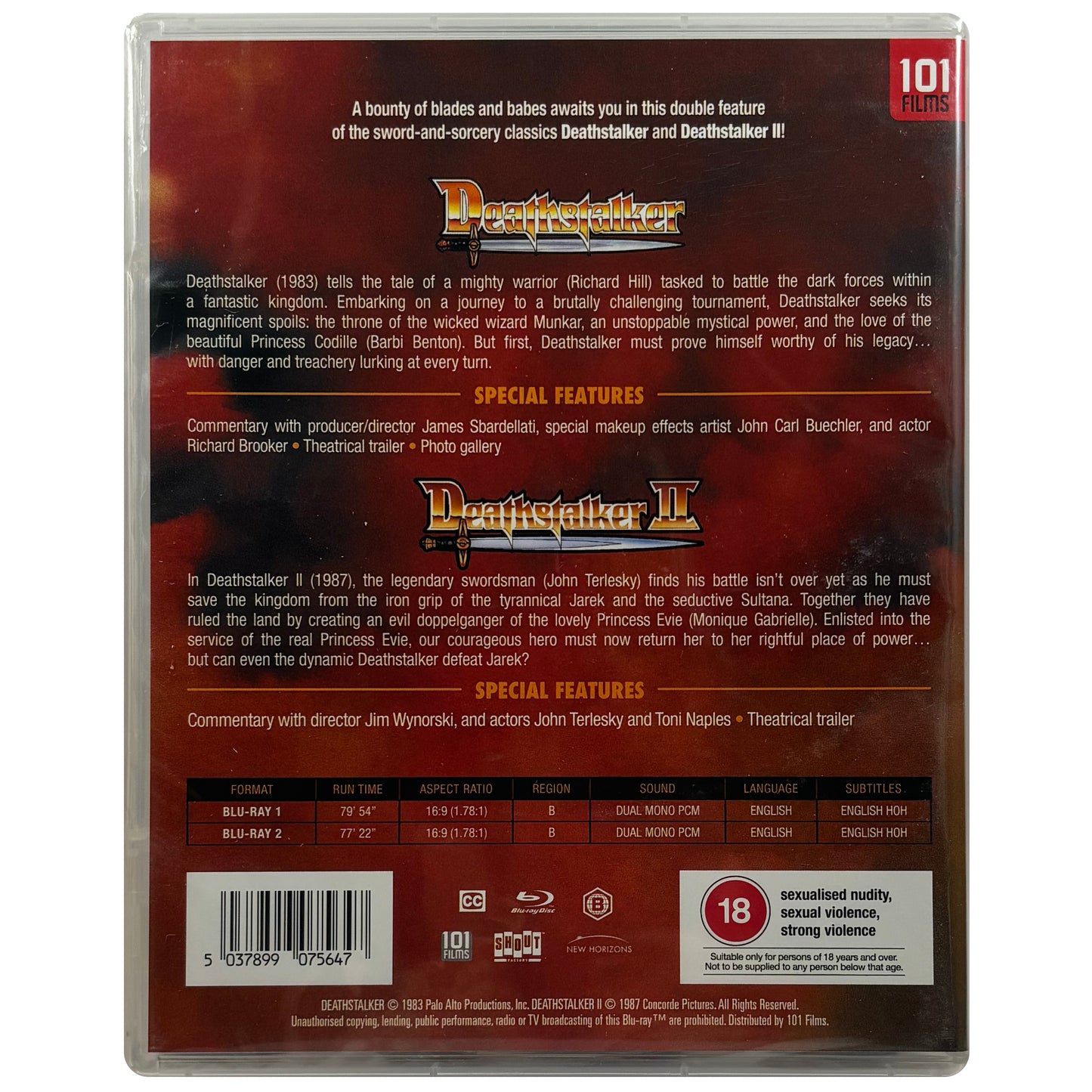 Deathstalker & Deathstalker 2 Blu-Ray