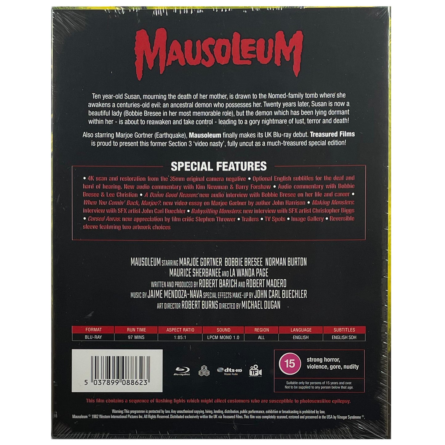 Mausoleum Blu-Ray - Limited Edition