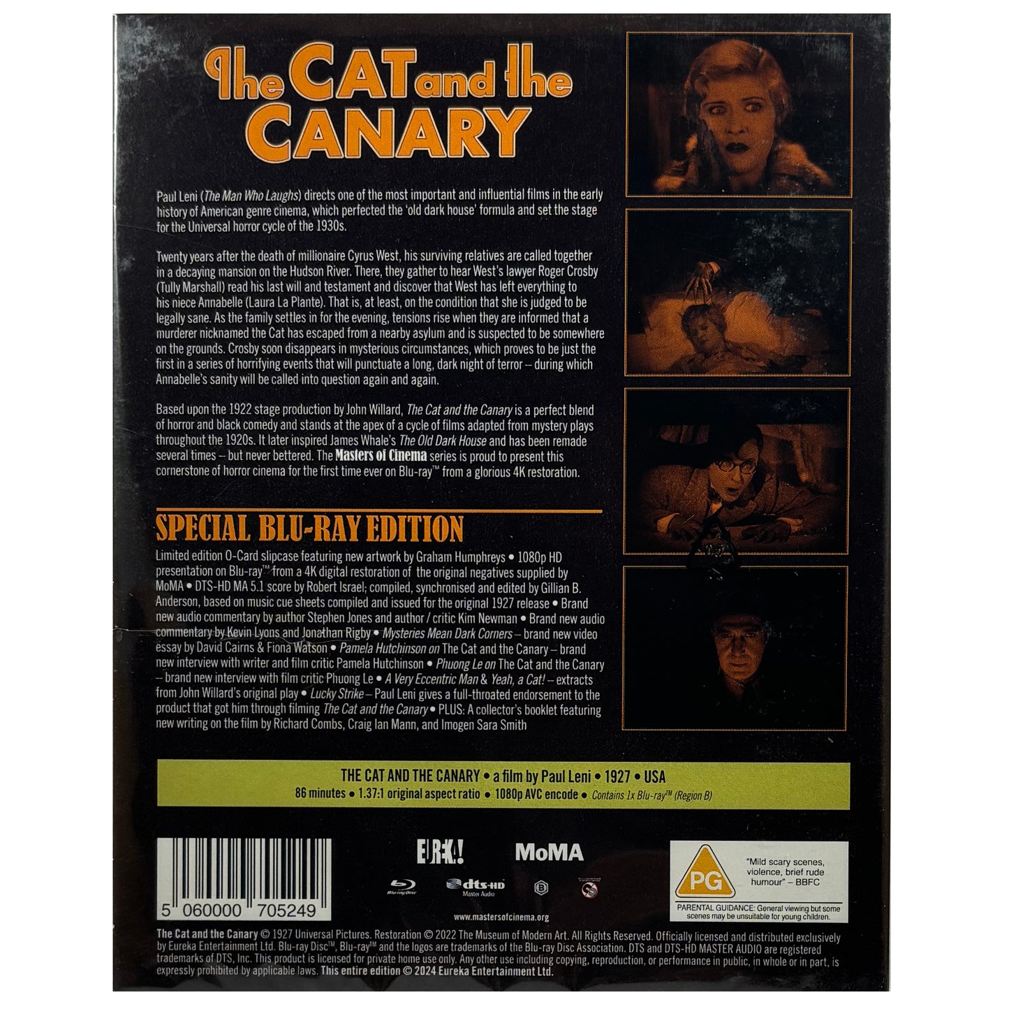The Cat and the Canary (Masters of Cinema #284) Blu-Ray - Limited Edition