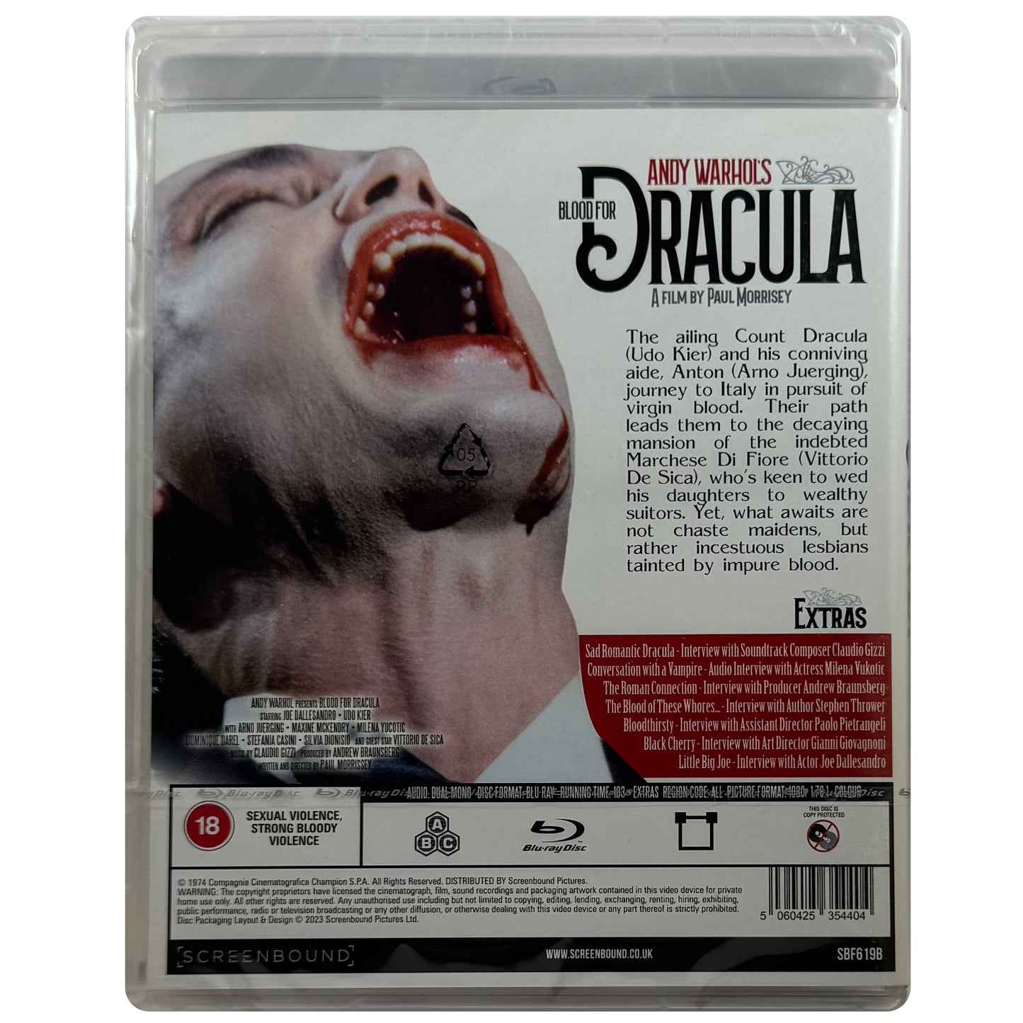 Andy Warhol Presents: Blood for Dracula Blu-Ray