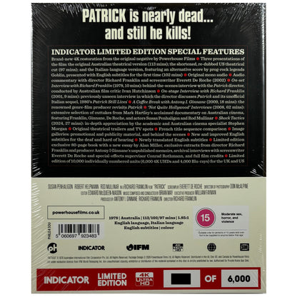 Patrick 4K Ultra-HD Blu-Ray - Limited Edition