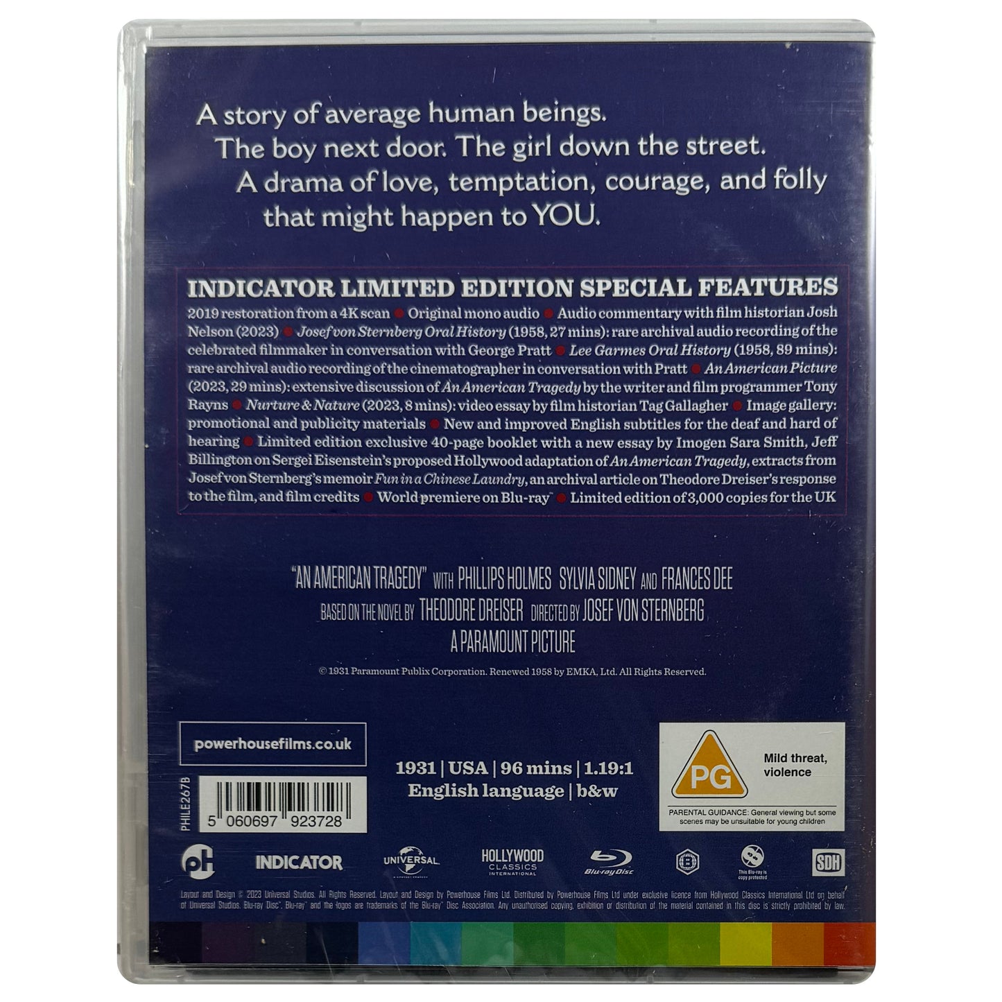 An American Tragedy Blu-Ray - Limited Edition