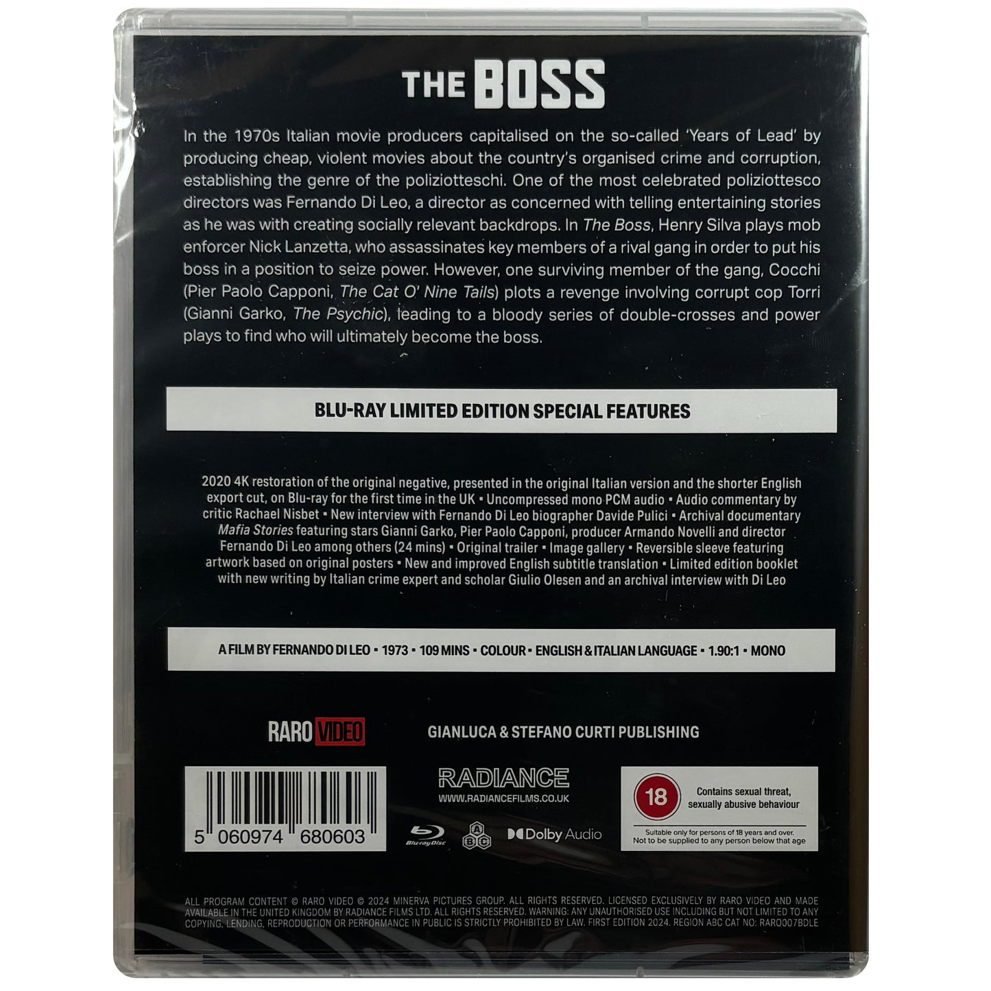 The Boss Blu-Ray - Limited Edition
