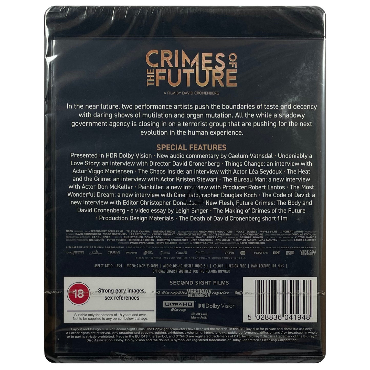 Crimes of the Future 4K Ultra HD Blu-Ray