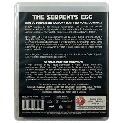 The Serpent's Egg Blu-Ray