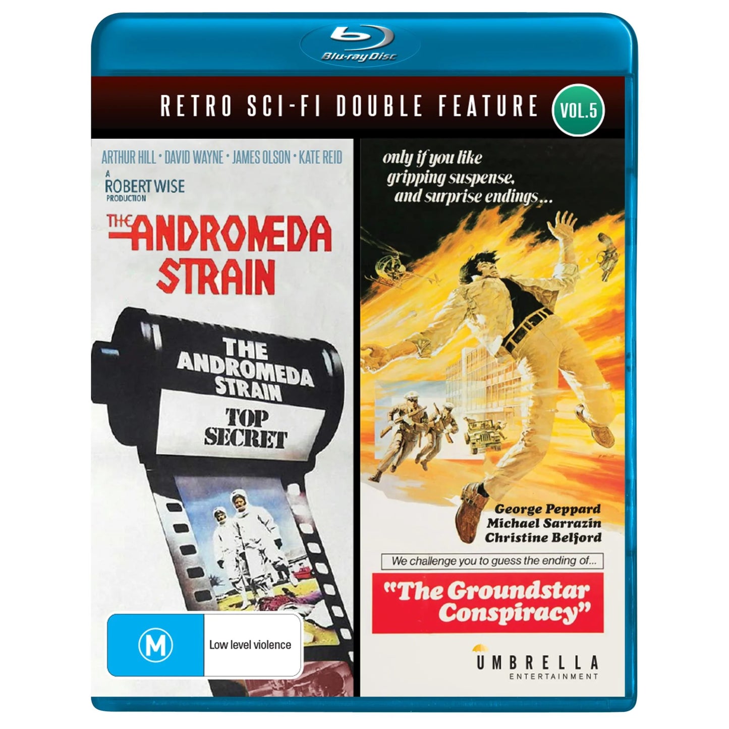 Retro Sci-Fi Double Feature Vol 5: The Andromeda Strain & The Groundstar Conspiracy Blu-Ray