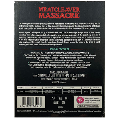 Meatcleaver Massacre Blu-Ray - Limited Edition