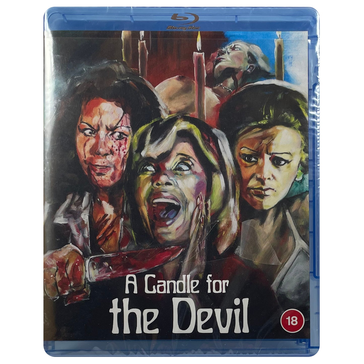 A Candle for the Devil Blu-Ray **Slightly Bent and Damaged Case**