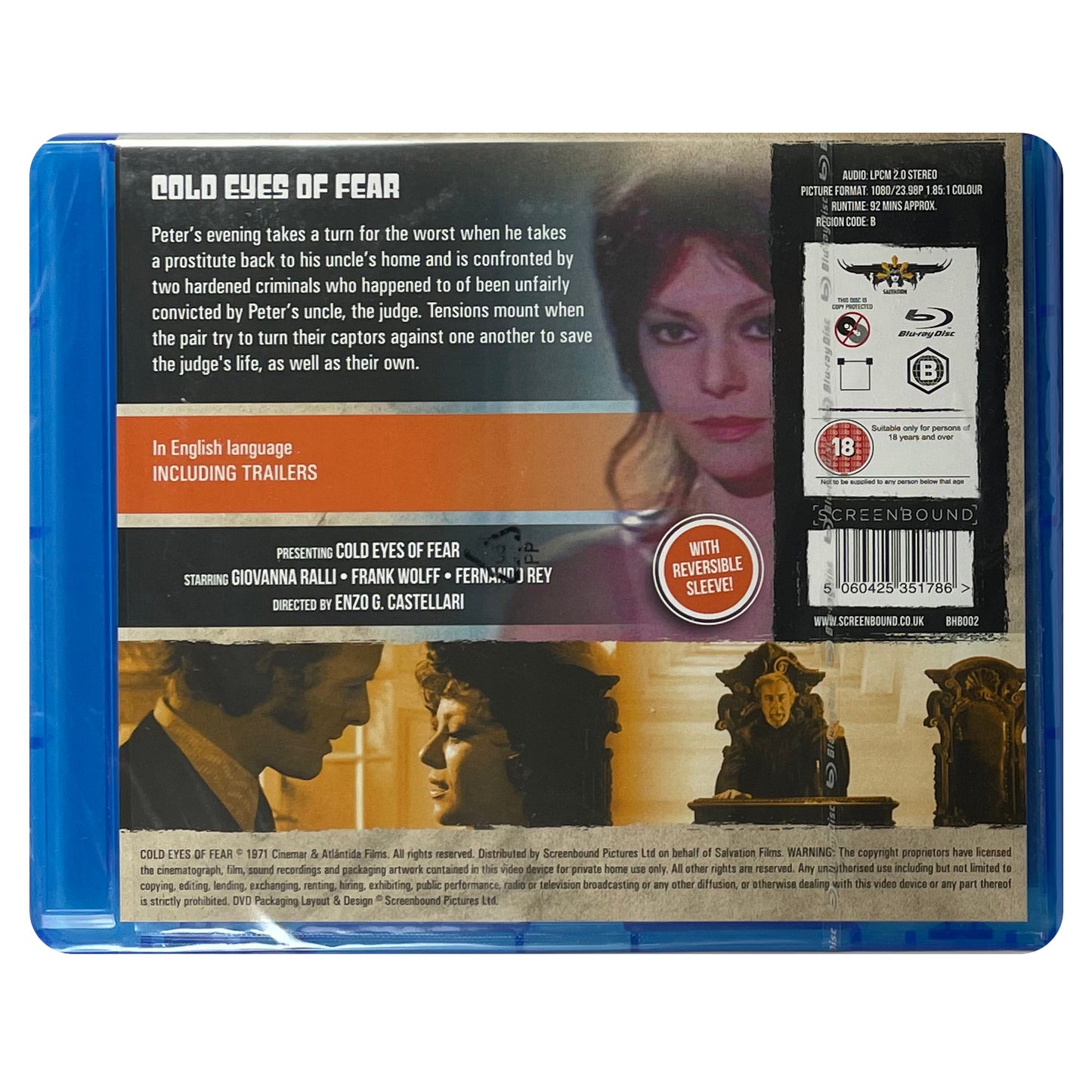 Cold Eyes of Fear Blu-Ray