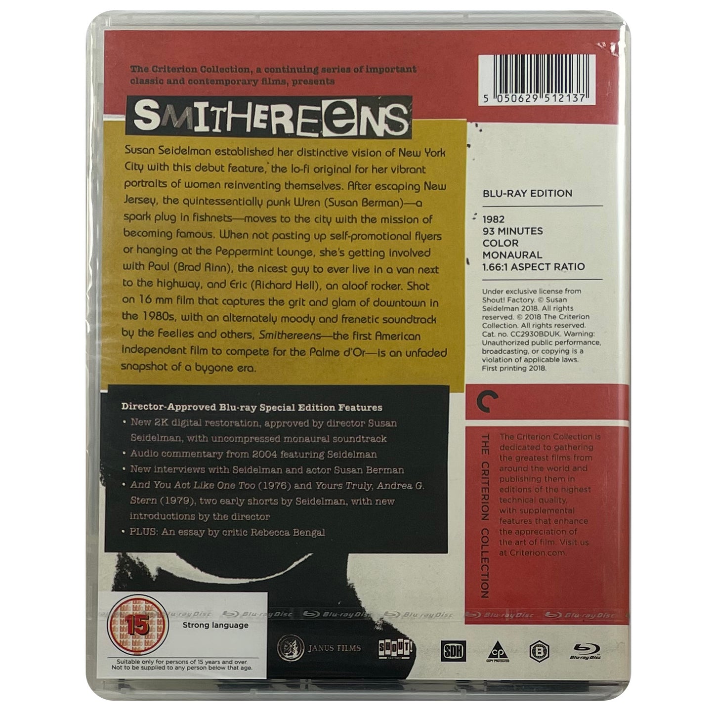 Smithereens (Criterion Collection) Blu-Ray
