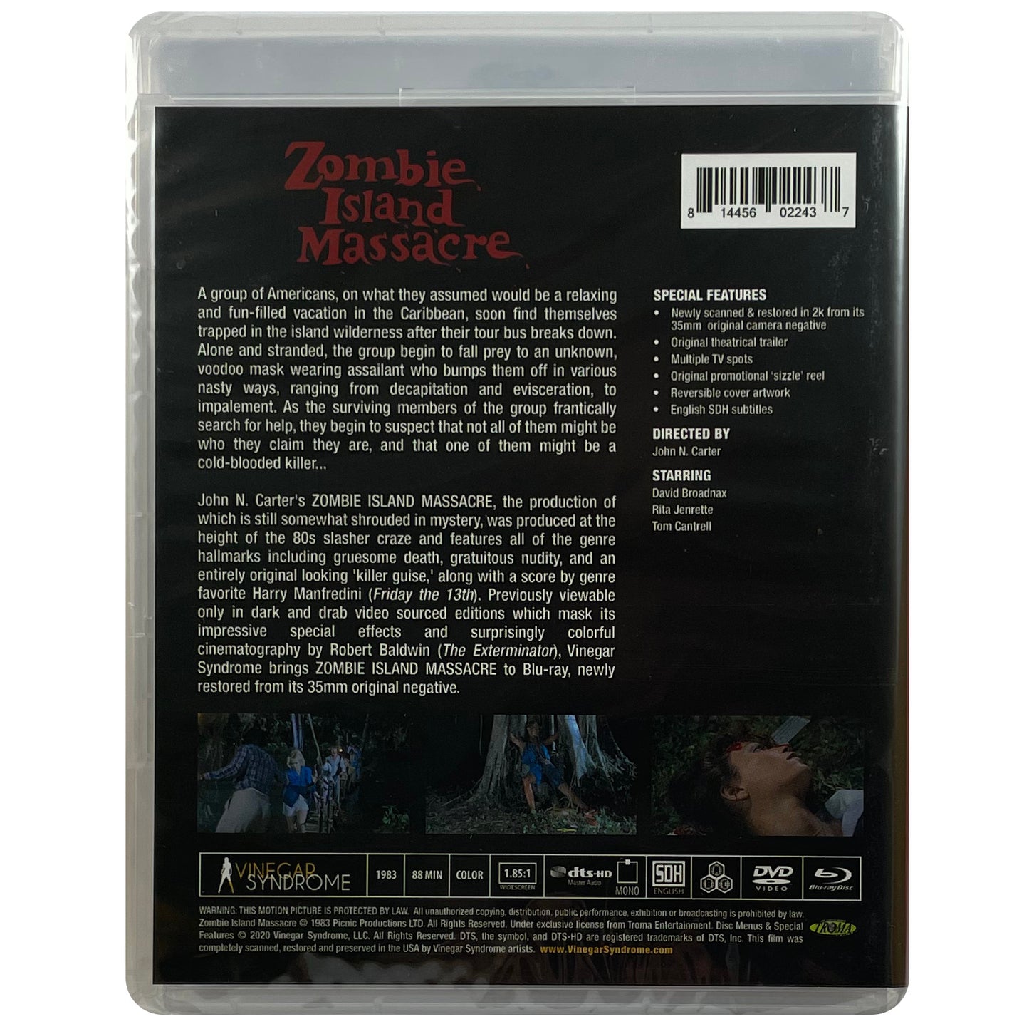 Zombie Island Massacre Blu-Ray