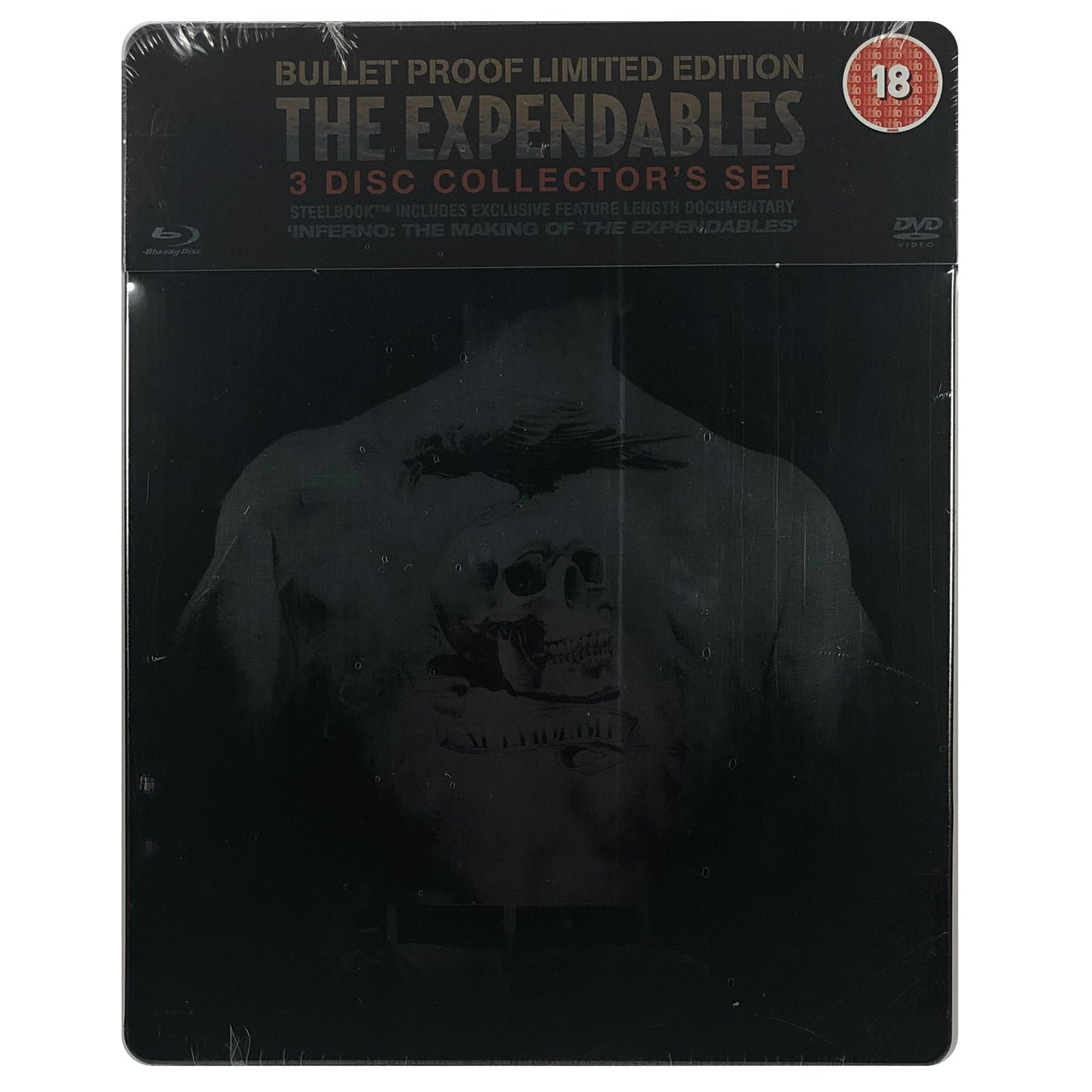 The Expendables Bullet Proof 3 Disc Collector's Set Blu-Ray Steelbook - Scratched