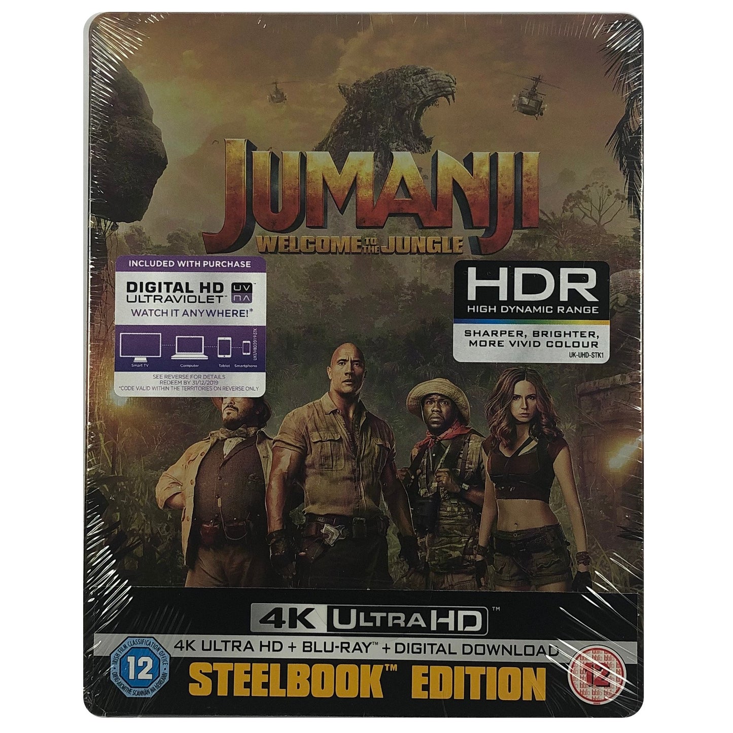 Jumanji: Welcome to the Jungle 4K Steelbook