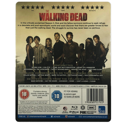 The Walking Dead: The Complete Third Season Blu-Ray Steelbook