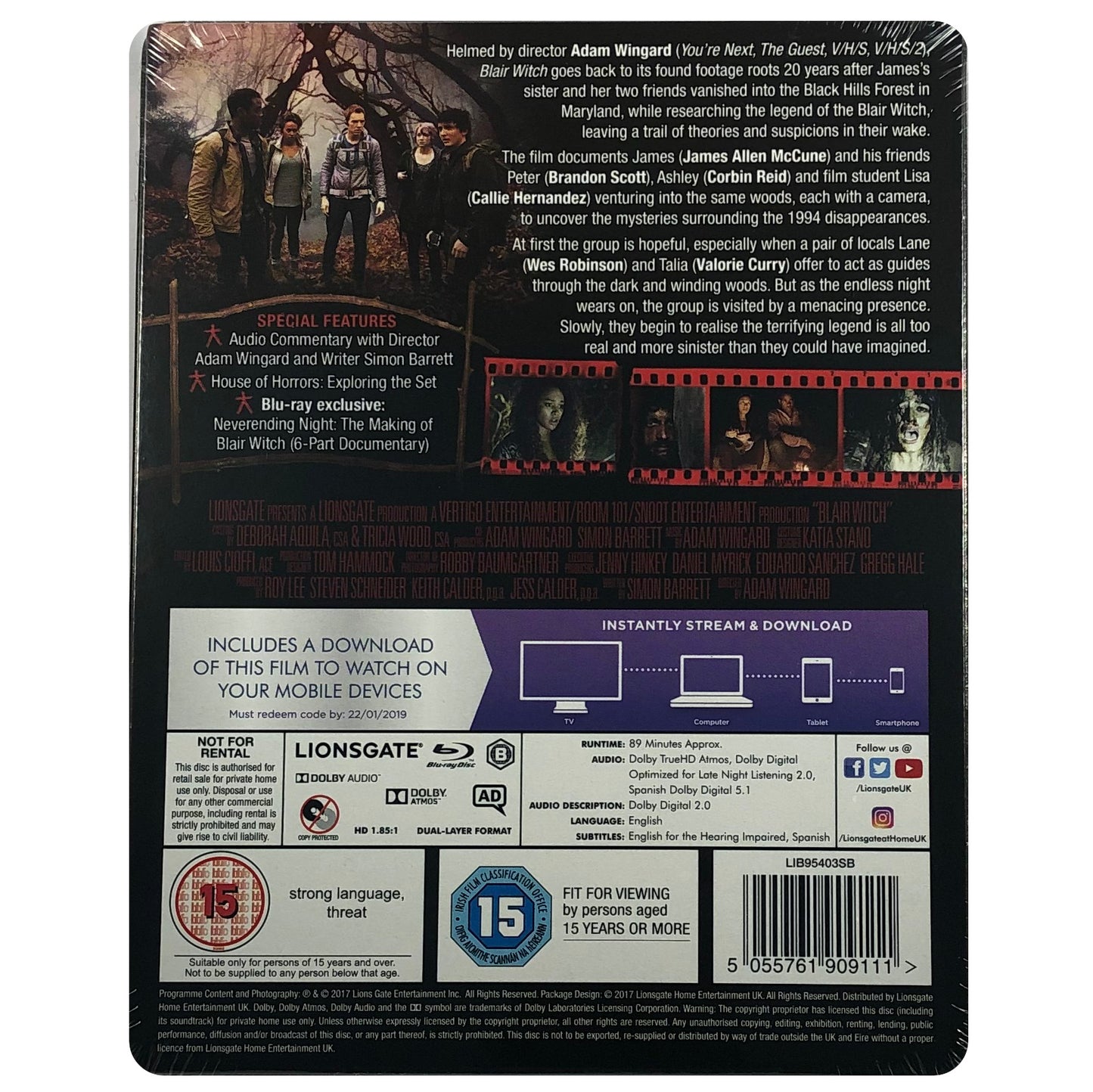 Blair Witch Blu-Ray Steelbook