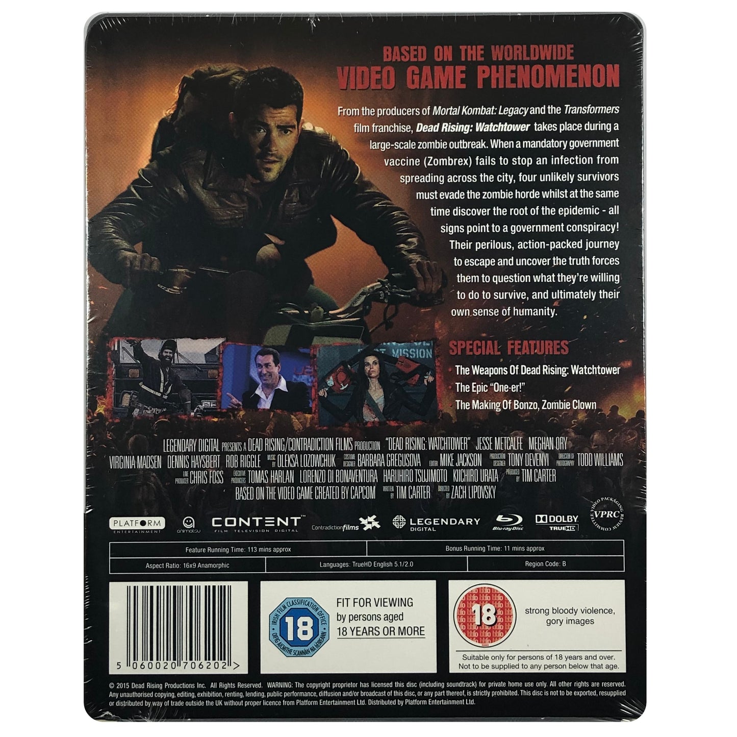 Dead Rising: Watchtower Blu-Ray Steelbook