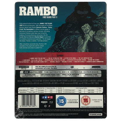 Rambo First Blood Part II 4K Steelbook