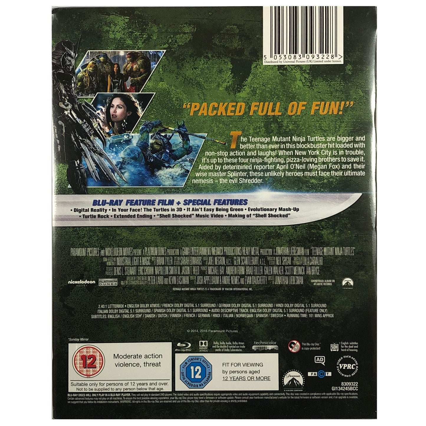 Teenage Mutant Ninja Turtles Blu-Ray Steelbook