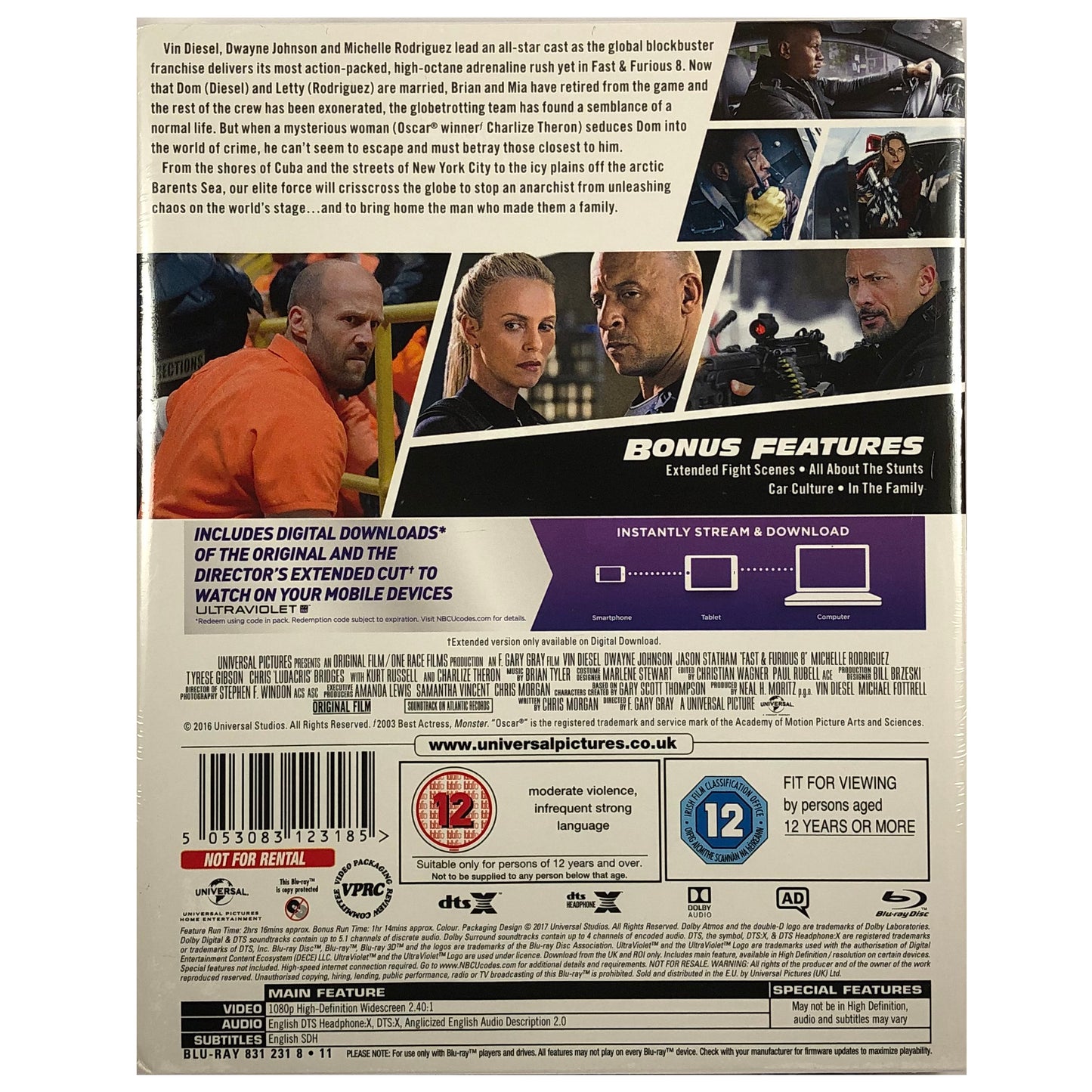 Fast And Furious 8 Blu-Ray Steelbook