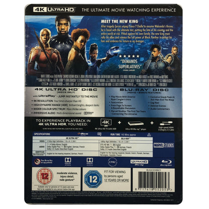 Black Panther 4K Ultra HD Lenticular Blu-Ray Steelbook