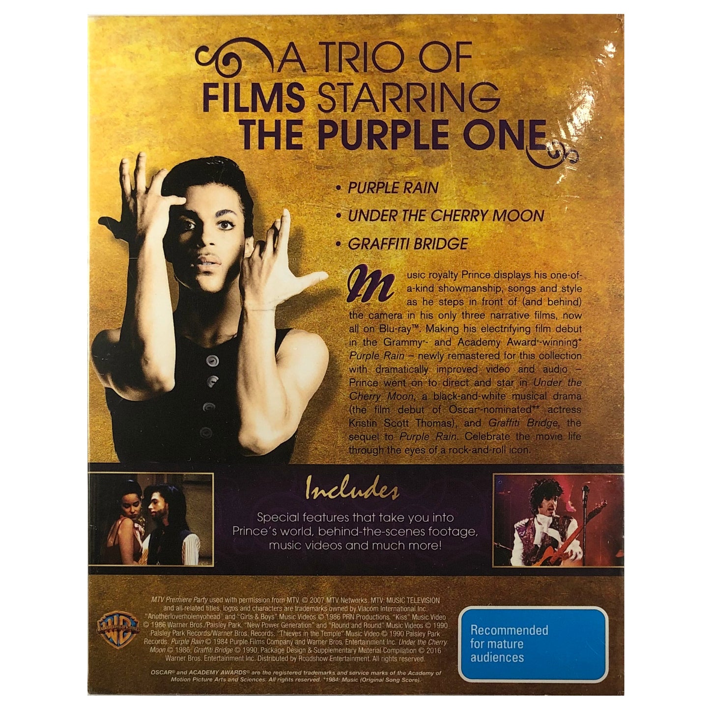 Prince Movie Collection Blu-Ray Box Set