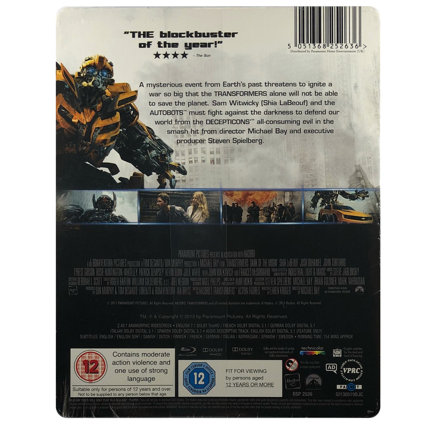 Transformers: Dark of the Moon Blu-Ray Steelbook