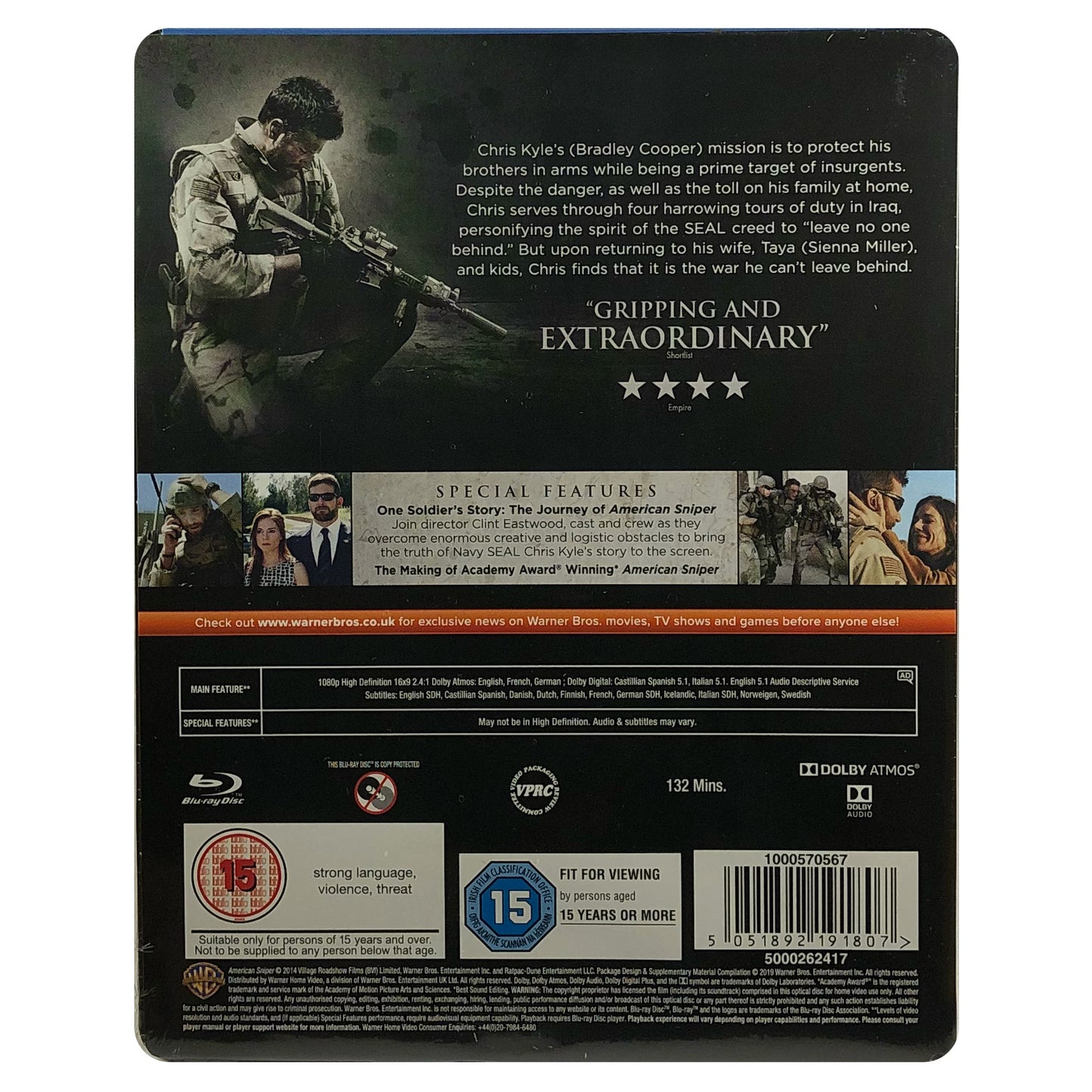 American Sniper Blu-Ray Steelbook