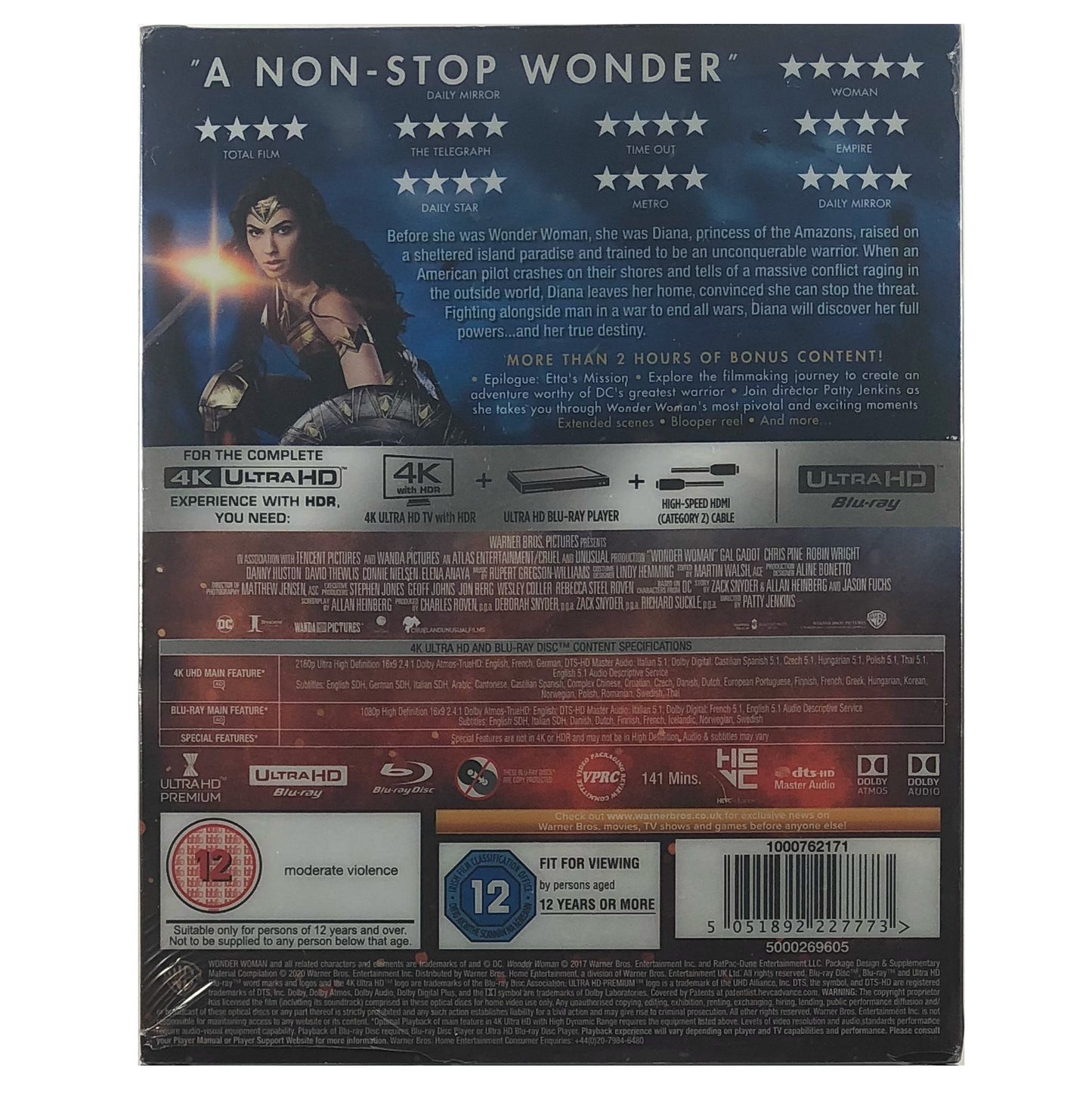 Wonder Woman 4K Steelbook - Titans of Cult Release
