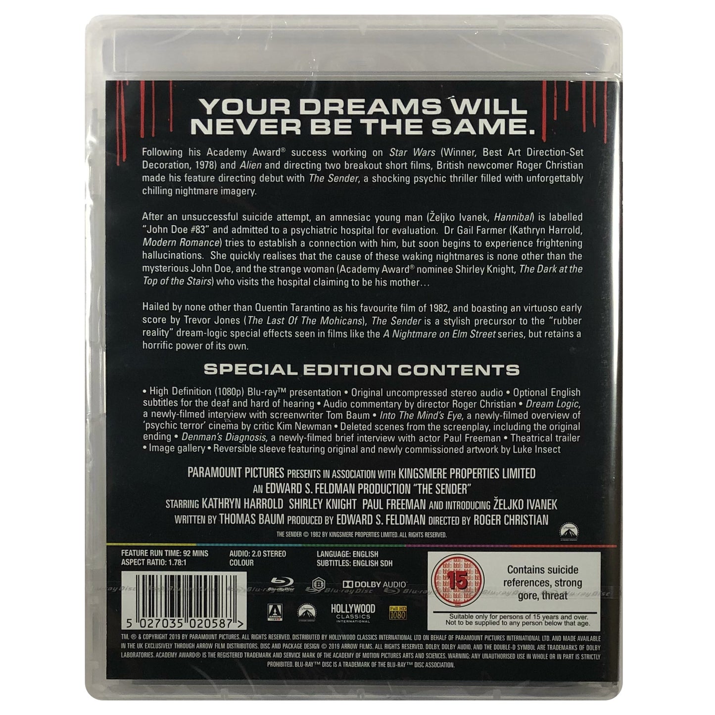 The Sender Blu-Ray