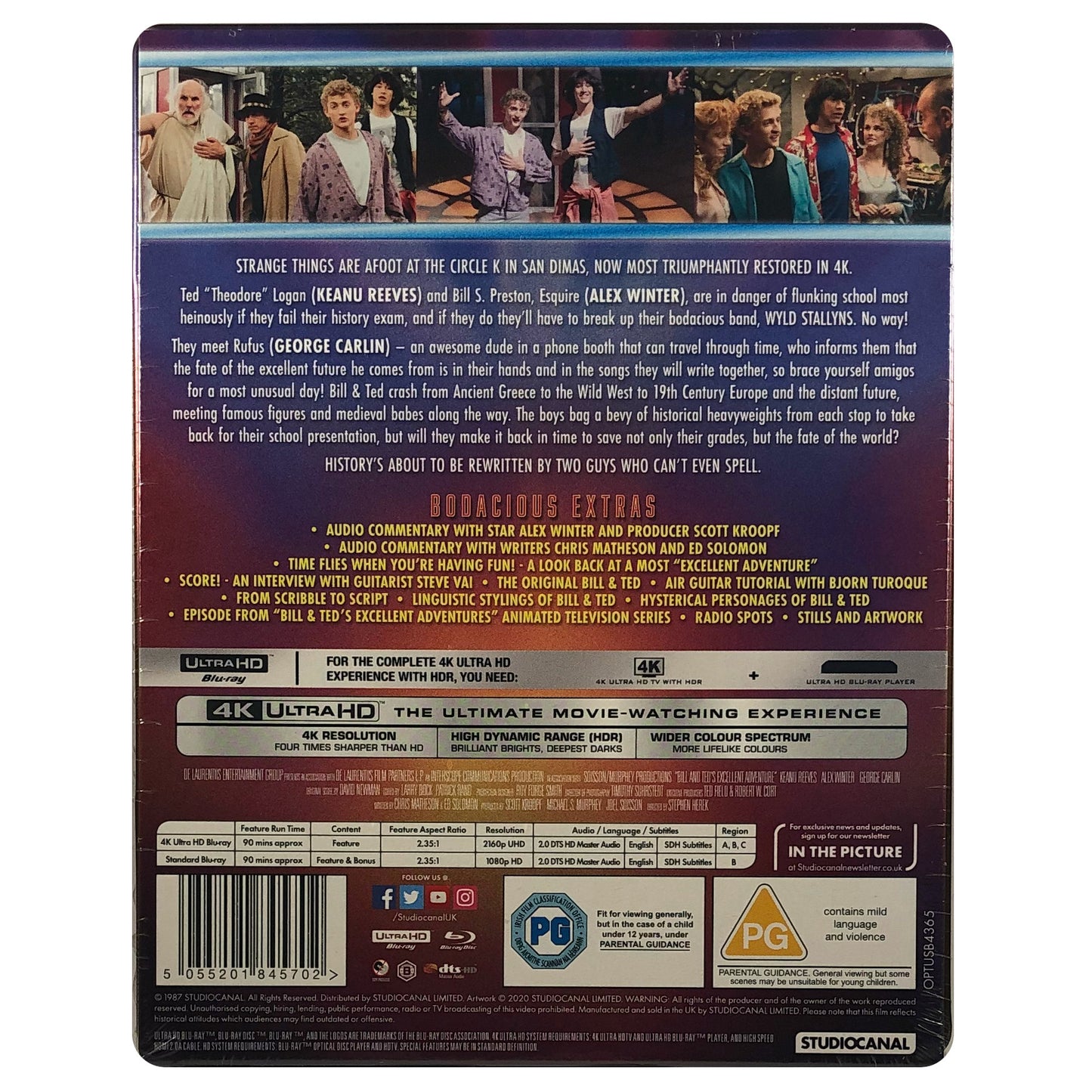 Bill and Ted's Excellent Adventure 4K Steelbook
