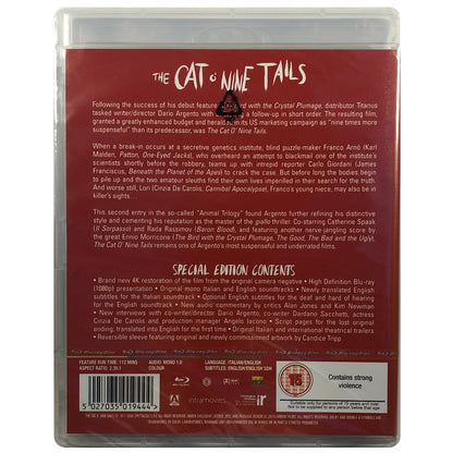 The Cat o' Nine Tails Blu-Ray