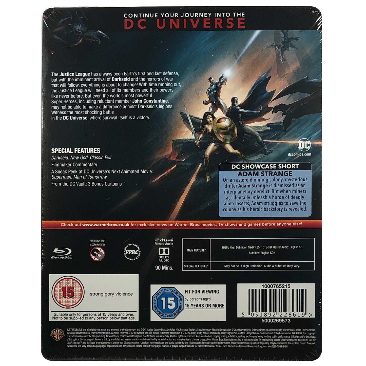 Justice League Dark: Apokolips War Blu-Ray Steelbook