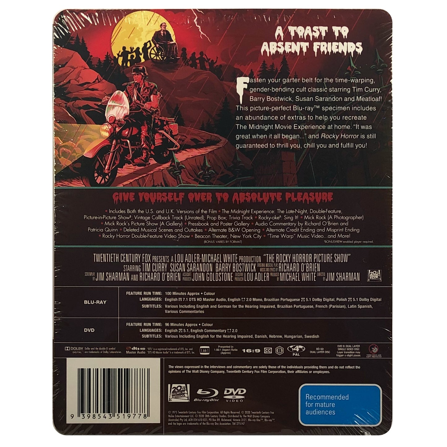 The Rocky Horror Picture Show Steelbook Blu-Ray
