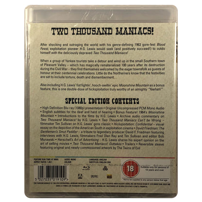 Two Thousand Maniacs Blu-Ray