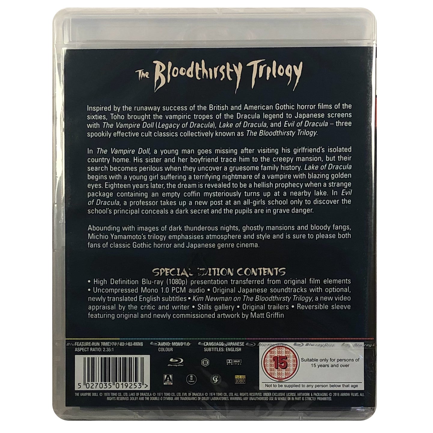 The Bloodthirsty Trilogy Blu-Ray