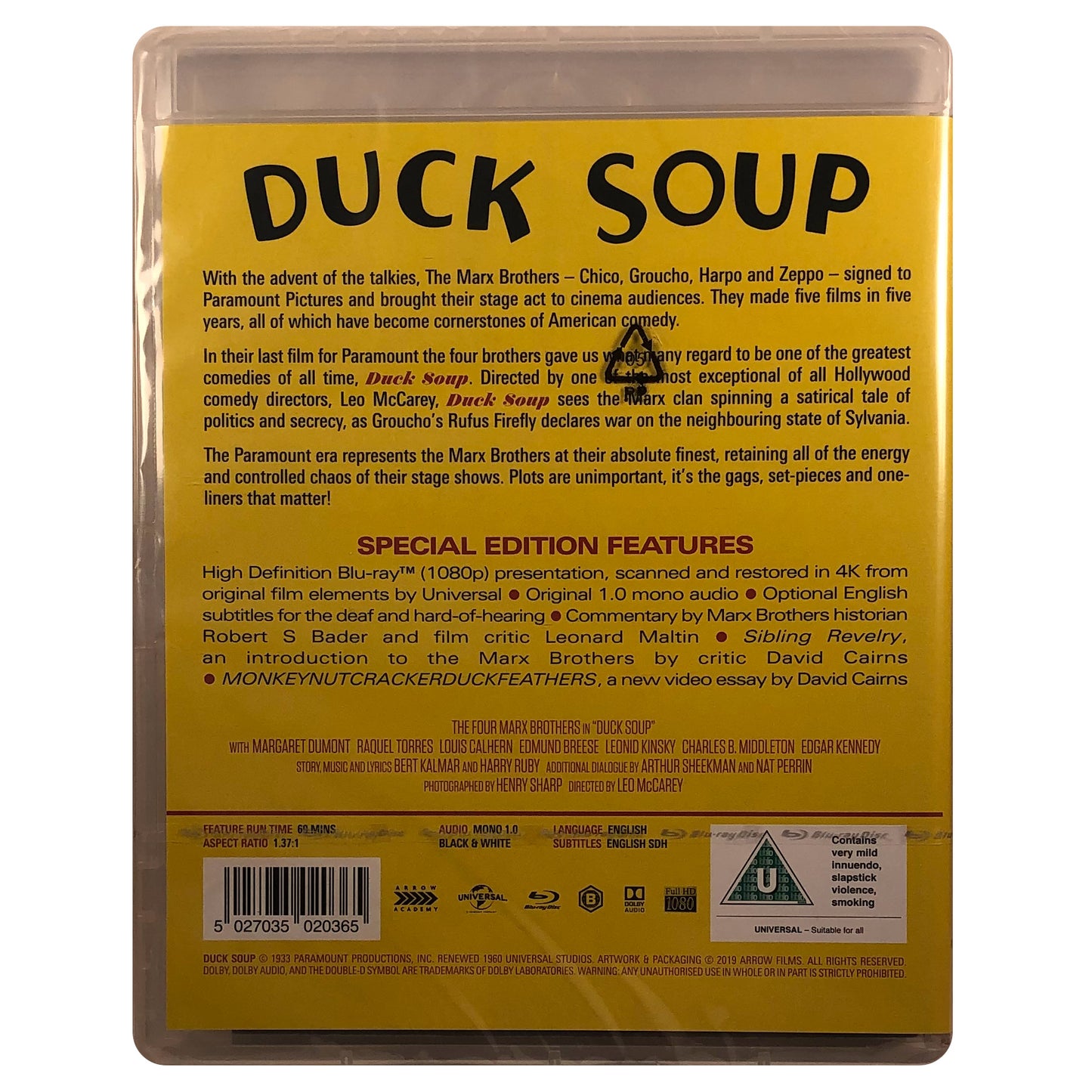 Duck Soup Blu-Ray
