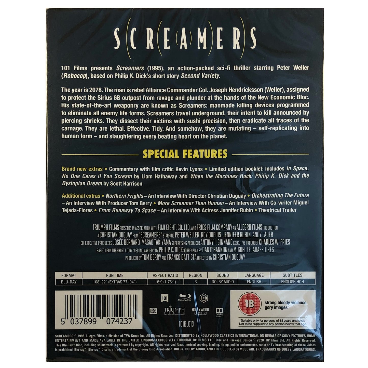 Screamers - 101 Films Edition Blu-Ray