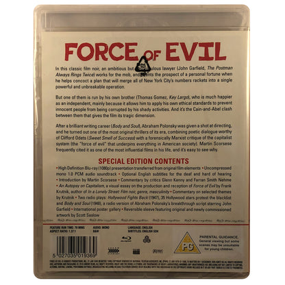 Force of Evil Blu-Ray