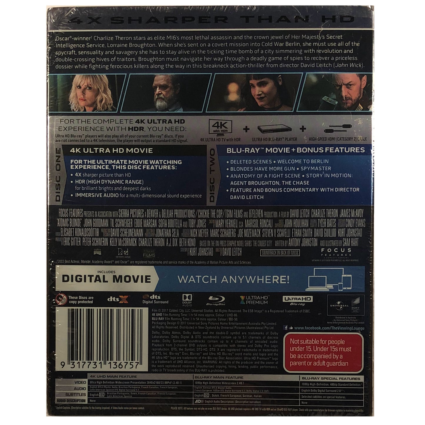 Atomic Blonde 4K Ultra HD Blu-Ray