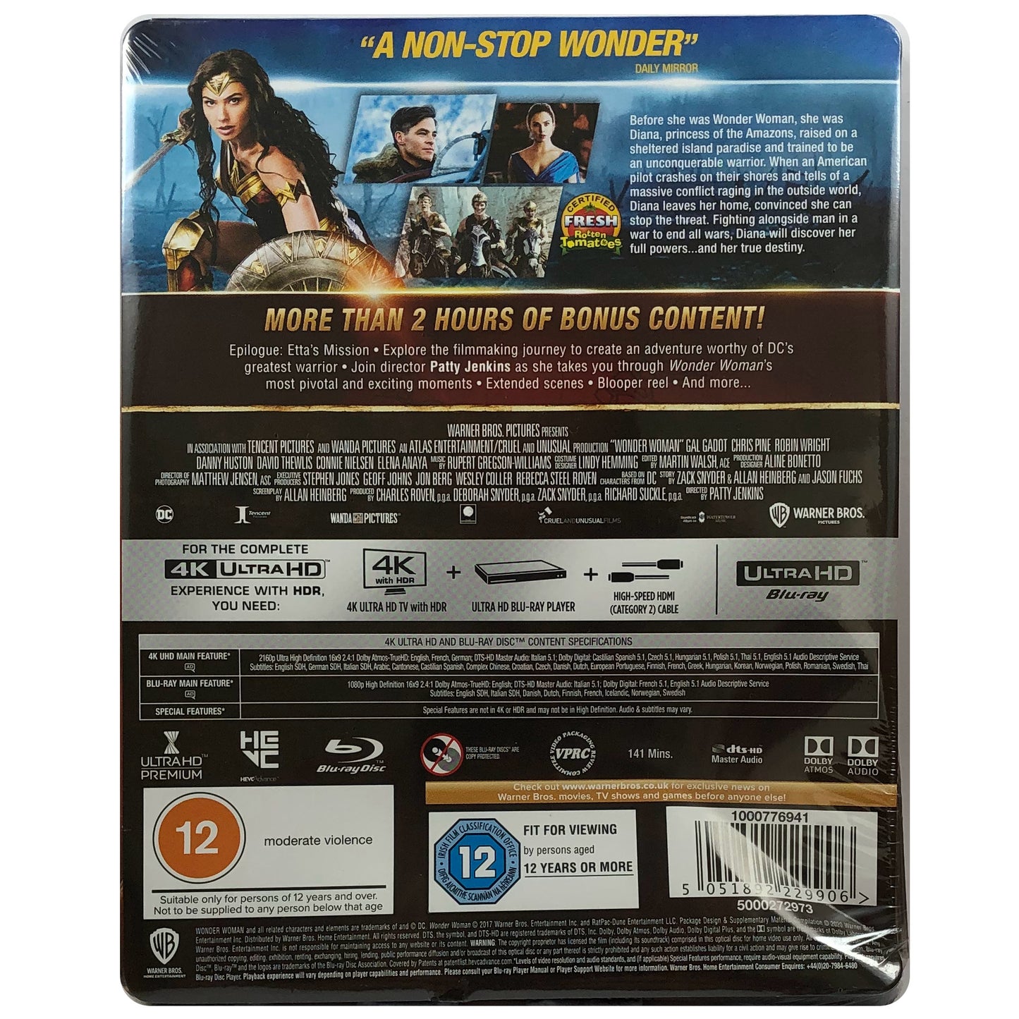 Wonder Woman 4K Steelbook **Bent Case**