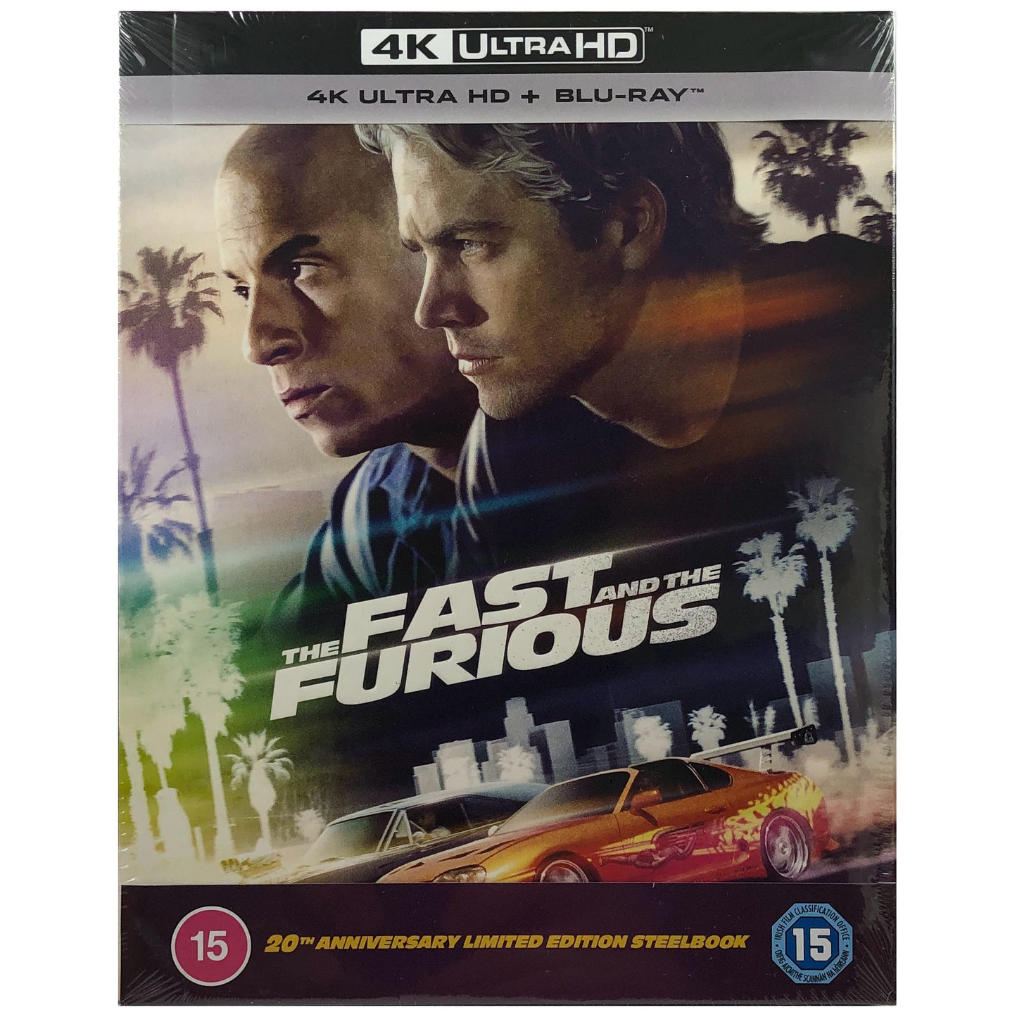 The Fast & The Furious 4K Steelbook - 20th Anniversary Collector's Edition