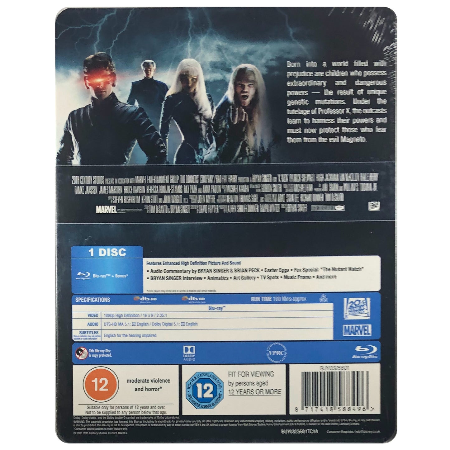 X-Men Lenticular Blu-Ray Steelbook