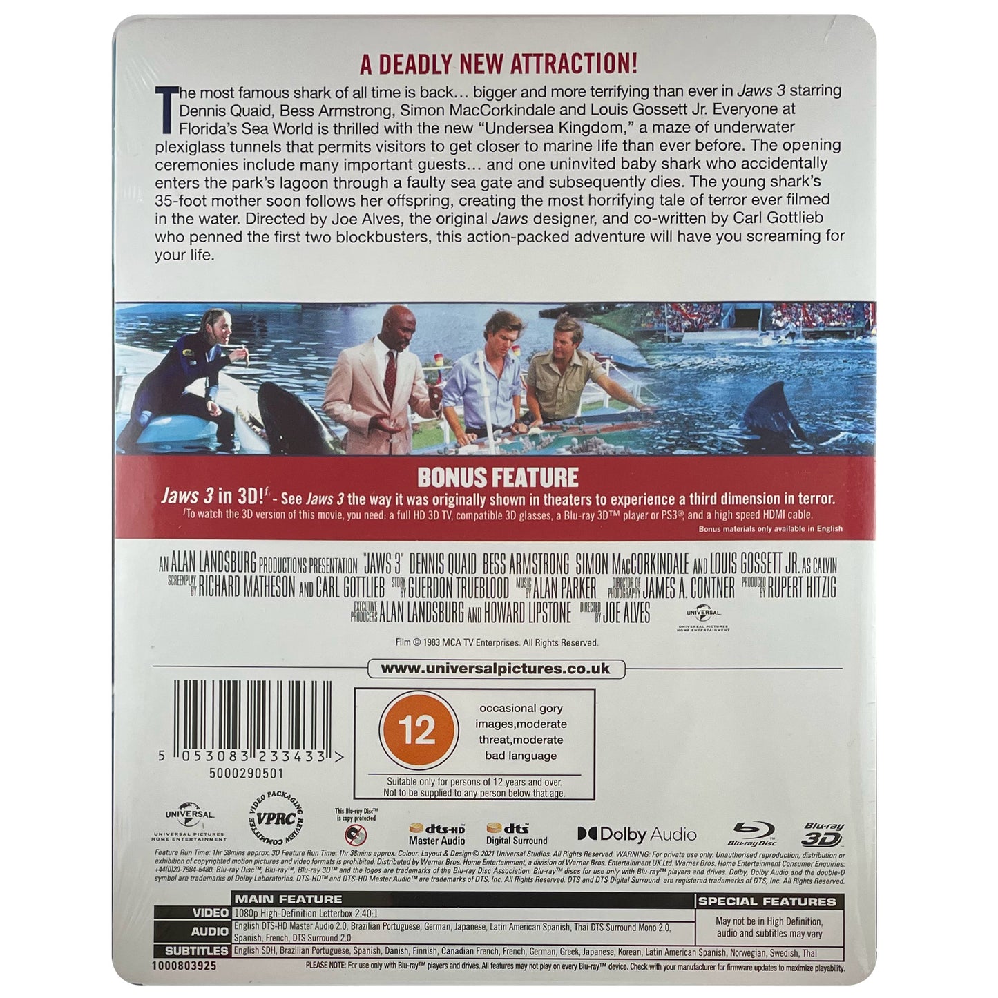 Jaws 3 Blu-Ray Steelbook
