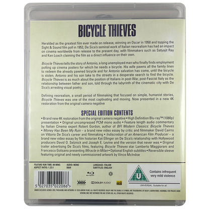 Bicycle Thieves Blu-Ray **Slightly Damaged Case**