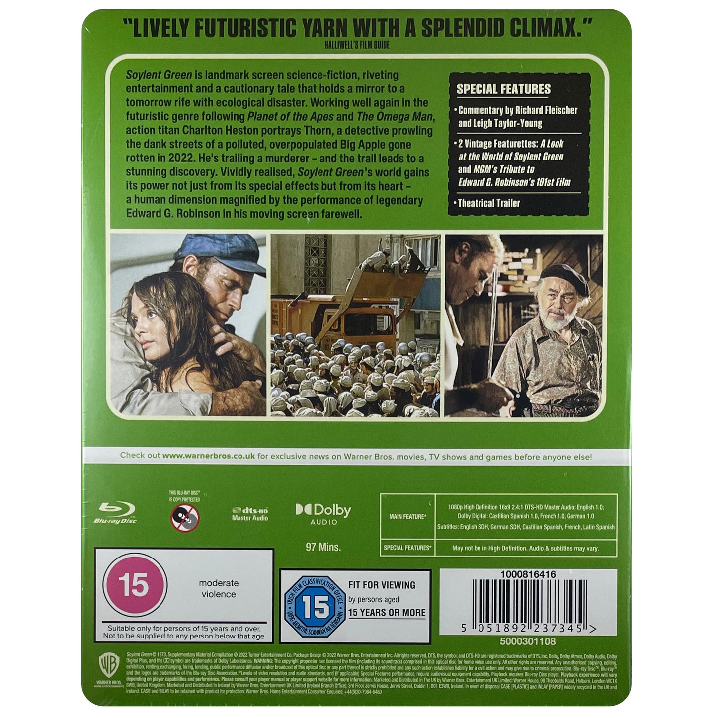 Soylent Green Blu-Ray Steelbook