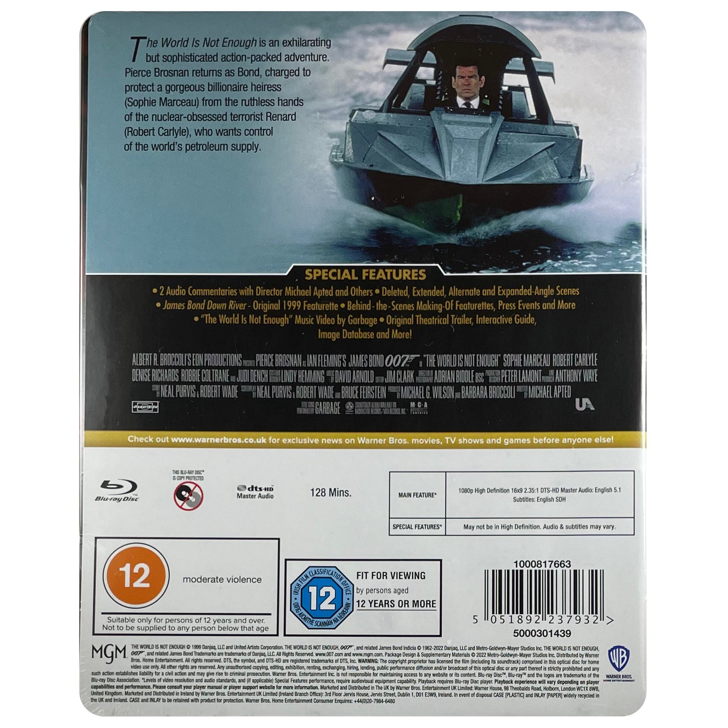 The World Is Not Enough Blu-Ray Steelbook