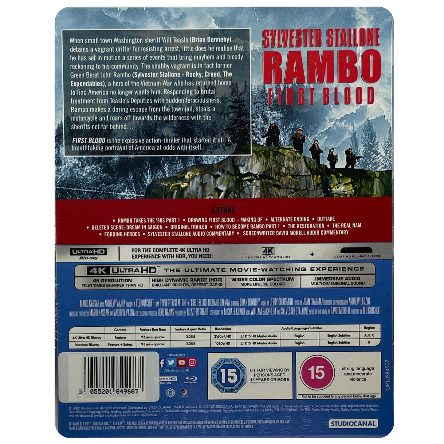 Rambo First Blood 4K Steelbook